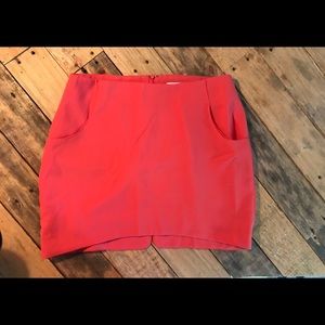 Burnt orange business skirt